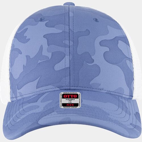 OTTO CAP® OTTO FLEX® Fitted 6 Panel Low Profile Mesh Back Trucker Hat Thumbnail