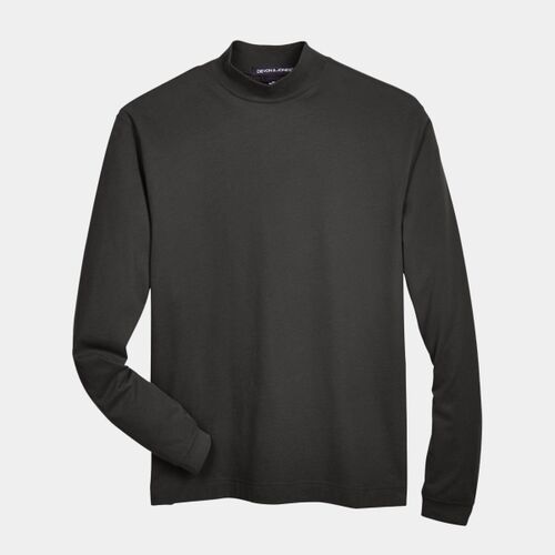 Unisex Sueded Jersey Mock Neck T-Shirt Thumbnail