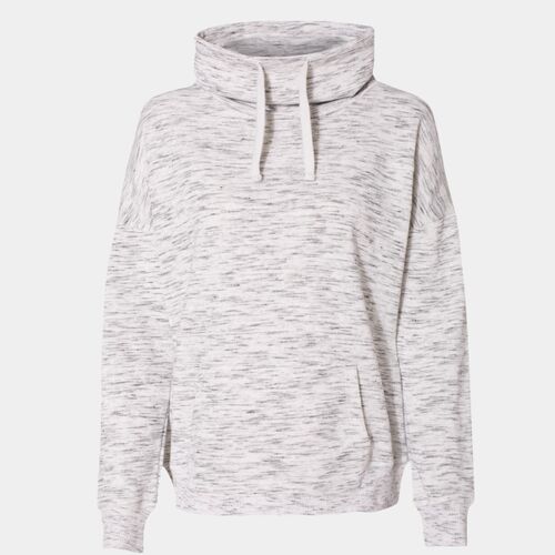 Women’s Mélange Fleece Cowl Neck Sweatshirt Thumbnail