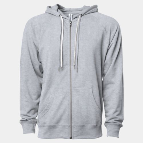 Unisex Icon Lightweight Loopback Terry Full-Zip Hooded Sweatshirt Thumbnail