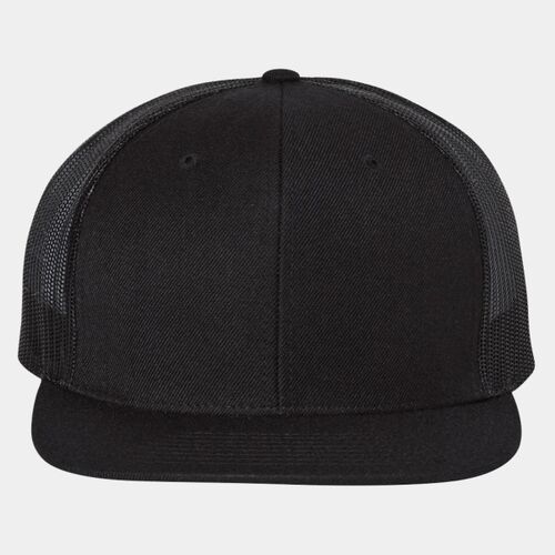 Wool Blend Flat Bill Trucker Cap Thumbnail