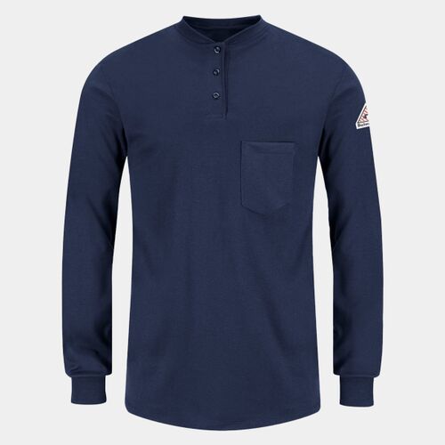 Women's Long Sleeve Tagless Henley Shirt Thumbnail