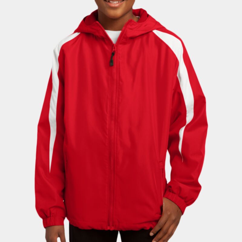 Youth Fleece Lined Colorblock Jacket Thumbnail