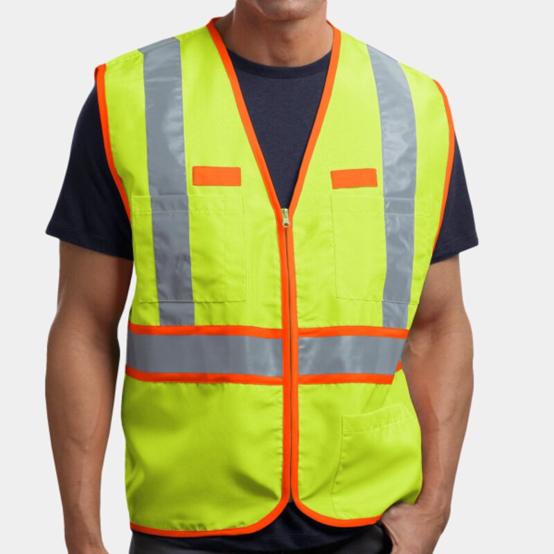 Ansi 107 Class 2 Dual Color Safety Vest Thumbnail
