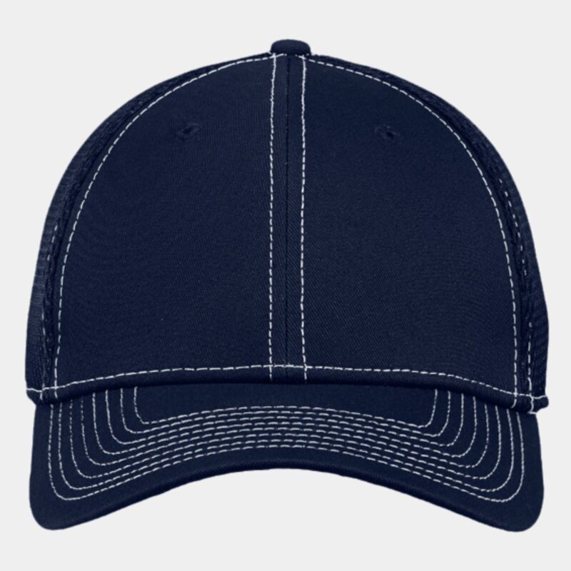 Stretch Mesh Contrast Stitch Cap Thumbnail