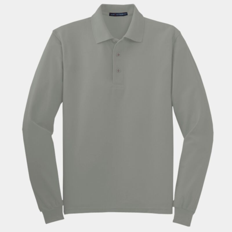 Tall Silk Touch Long Sleeve Polo Thumbnail
