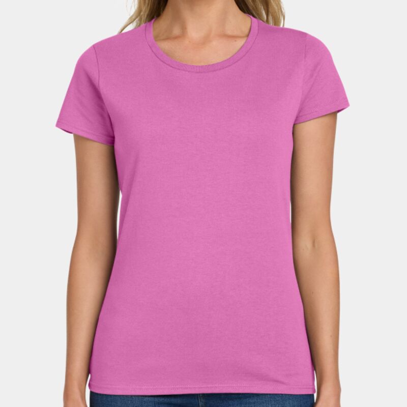 Ladies Heavy Cotton 100% Cotton T Shirt Thumbnail