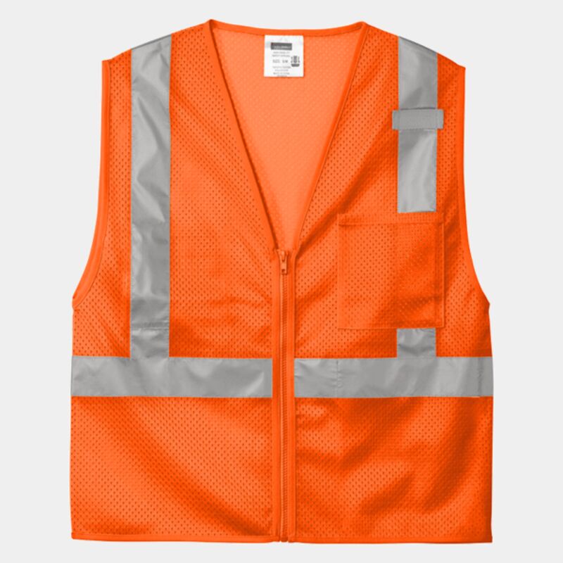 Ansi 107 Class 2 Mesh Zippered Vest Thumbnail